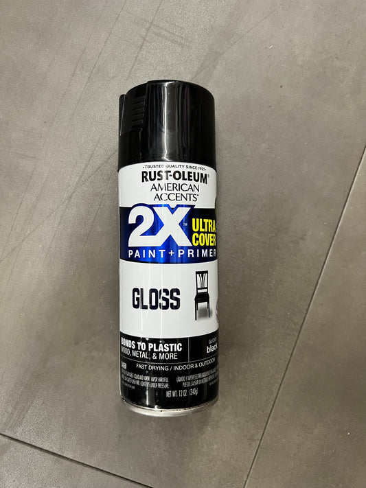 Rust-Oleum 2x Ultra Cover Paint+Primer - Gloss Black (New)