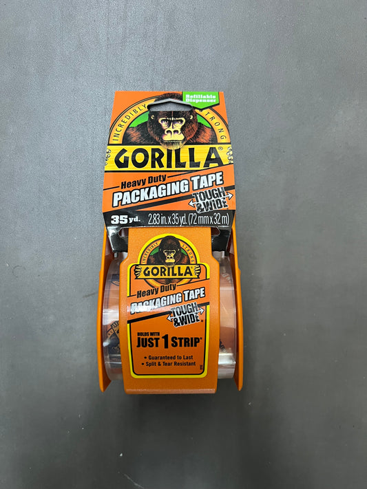 Gorilla 35yd. Heavy Duty Packaging Tape - Clear (New)