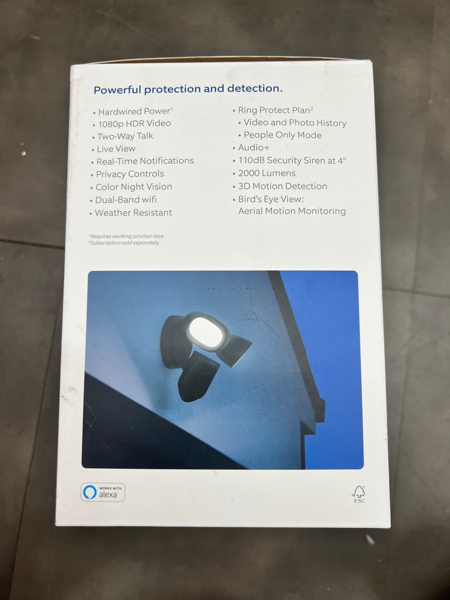 Ring Floodlight Cam Pro w/ 3D Motion Detection - Wired (New)