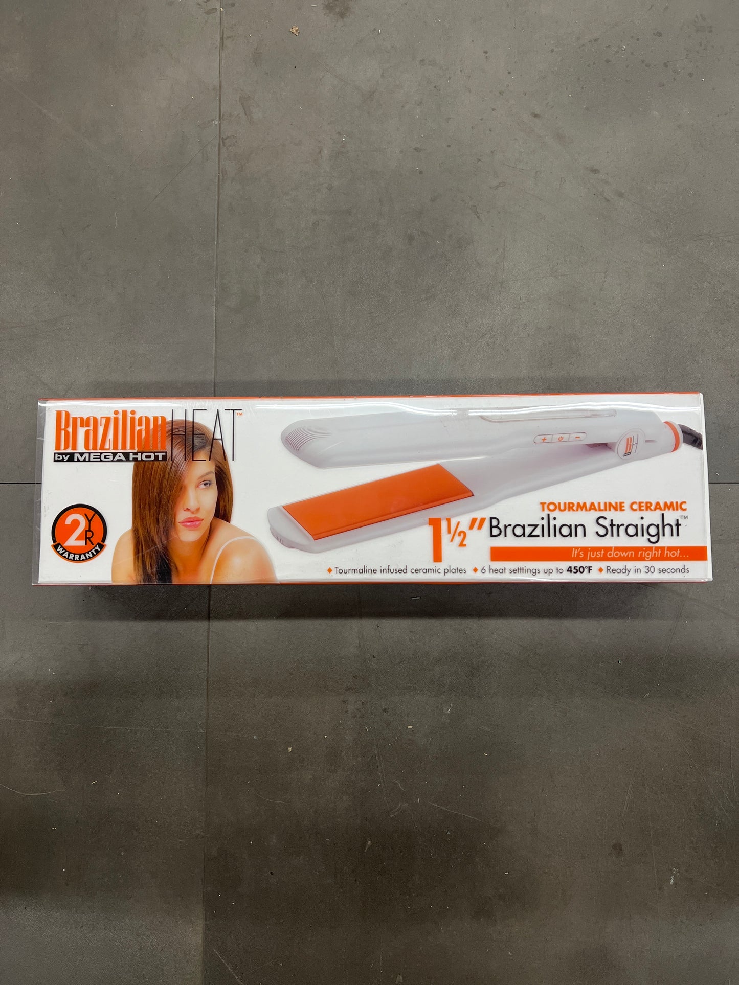 Brazilian Heat BBH3001 - Tourmaline Ceramic - 1” Brazilian Straight