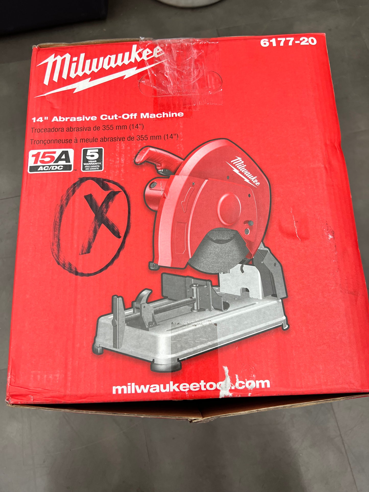 Milwaukee 14” Abrasive Cut-Off Machine - 6177-20 (New)