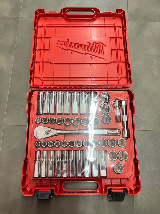 Milwaukee 47pc. 1/2” Drive Socket Set (SAE/Metric) - 48-22-9010 (New)