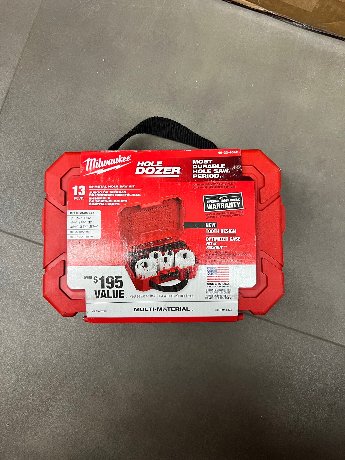 Milwaukee 13pc. Bi-Metal Hole Saw Kit - 49-22-4042 (New)