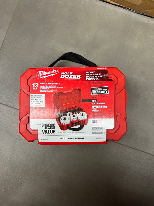 Milwaukee 13pc. Bi-Metal Hole Saw Kit - 49-22-4042 (New)