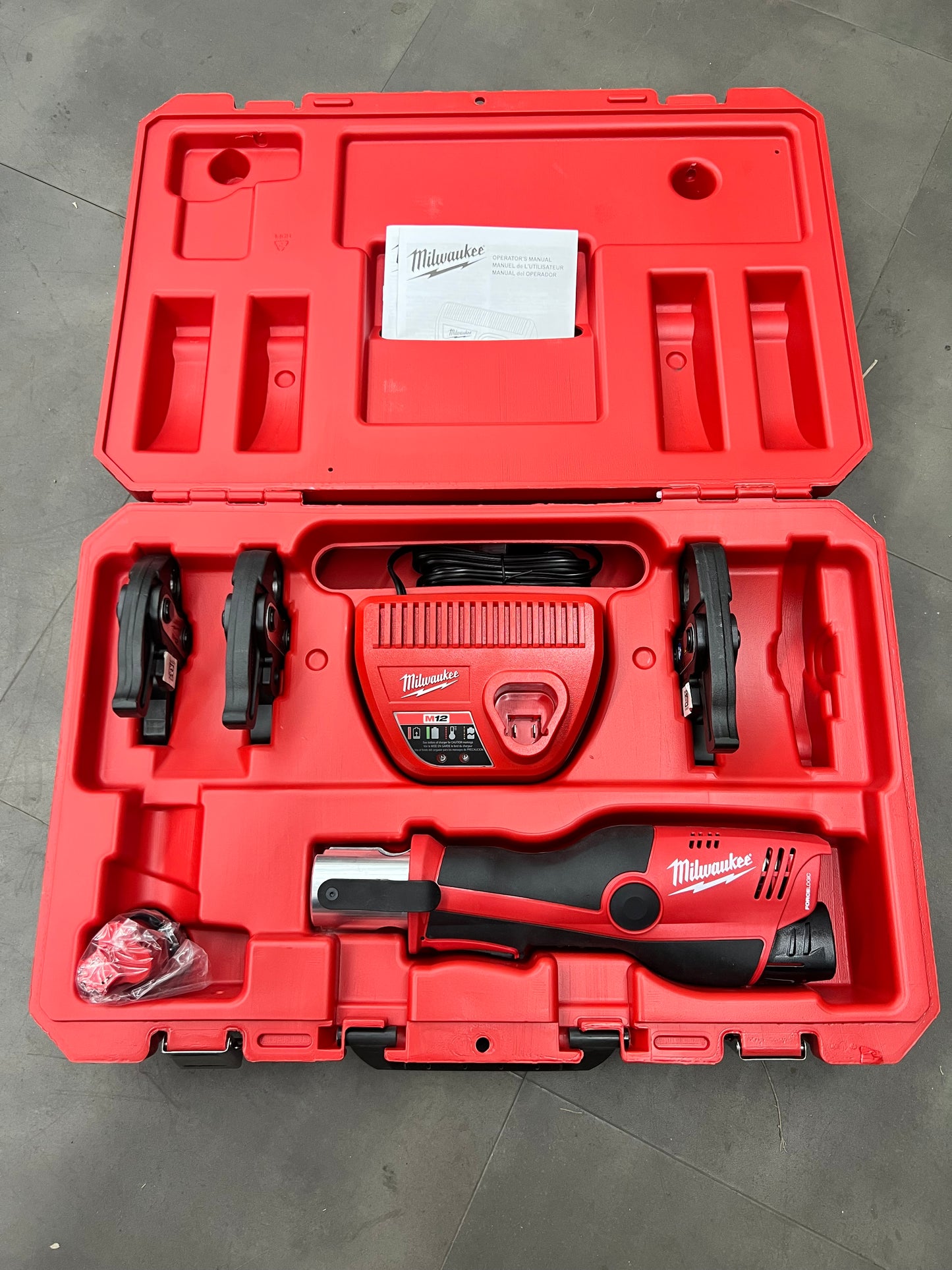 Milwaukee M12 Force Logic Press Tool 1/2” - 1” Kit - 2473-22 (New)