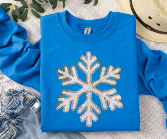 Snowflake Patch Sweatshirt