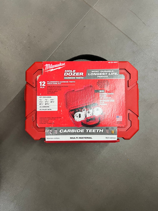 Milwaukee 12pc. Carbide Teeth Hole Saw Kit - 49-22-3091 (New)
