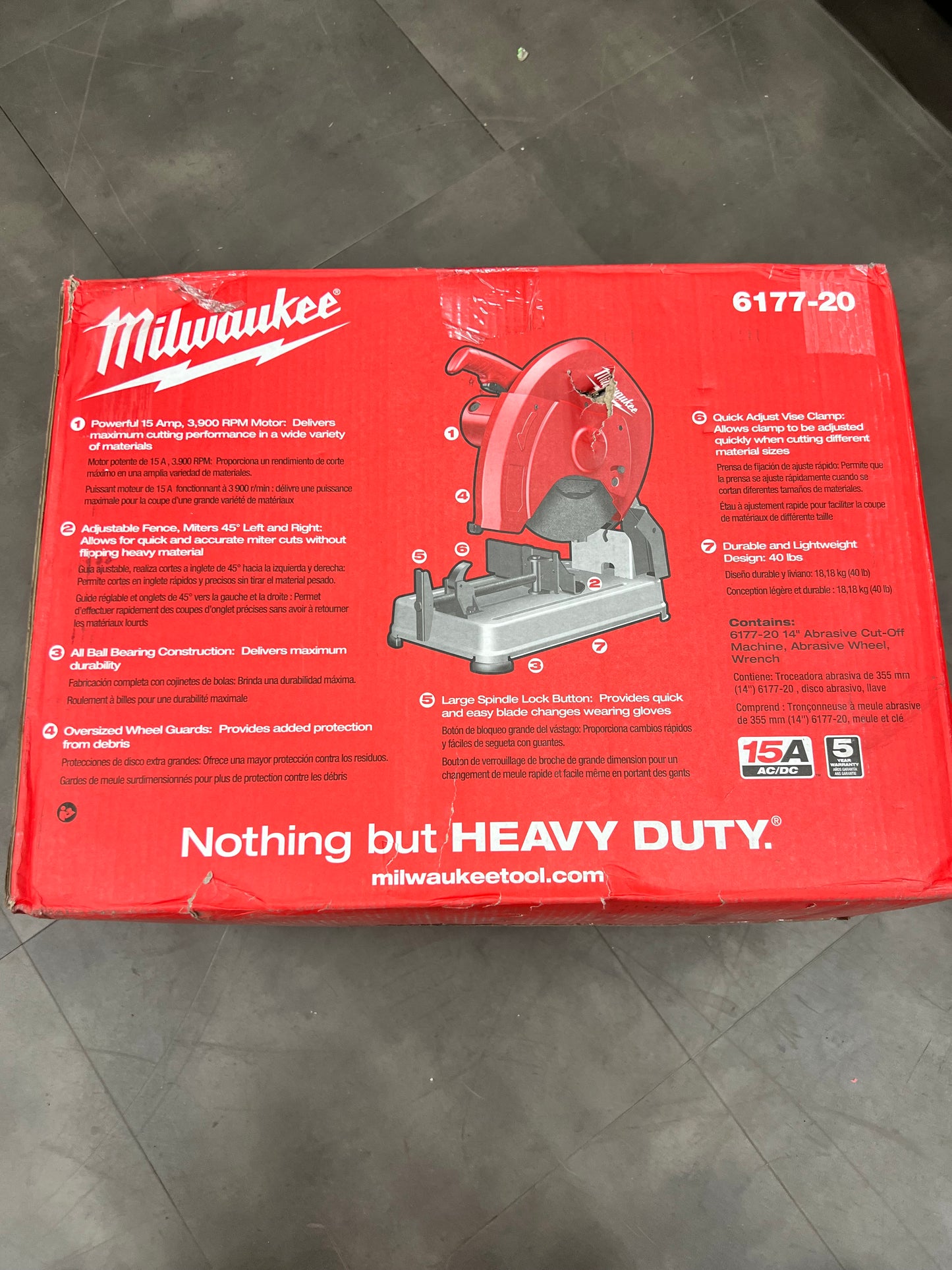 Milwaukee 14” Abrasive Cut-Off Machine - 6177-20 (New)