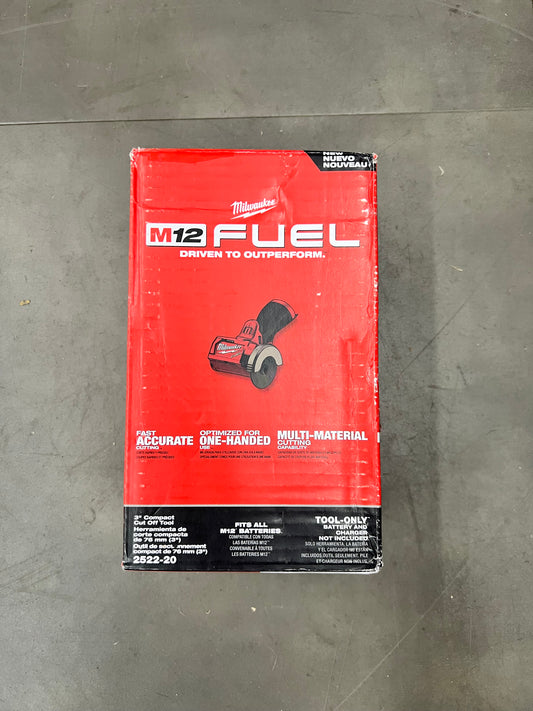 Milwaukee M12 Fuel 3” Compact Cutoff Tool - 2522-20 (New)