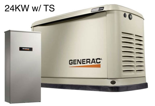 Generac 24KW Generator w/ Transfer Switch (Some are Mint/Some have Cosmetic Damage) - *Pickup Only*