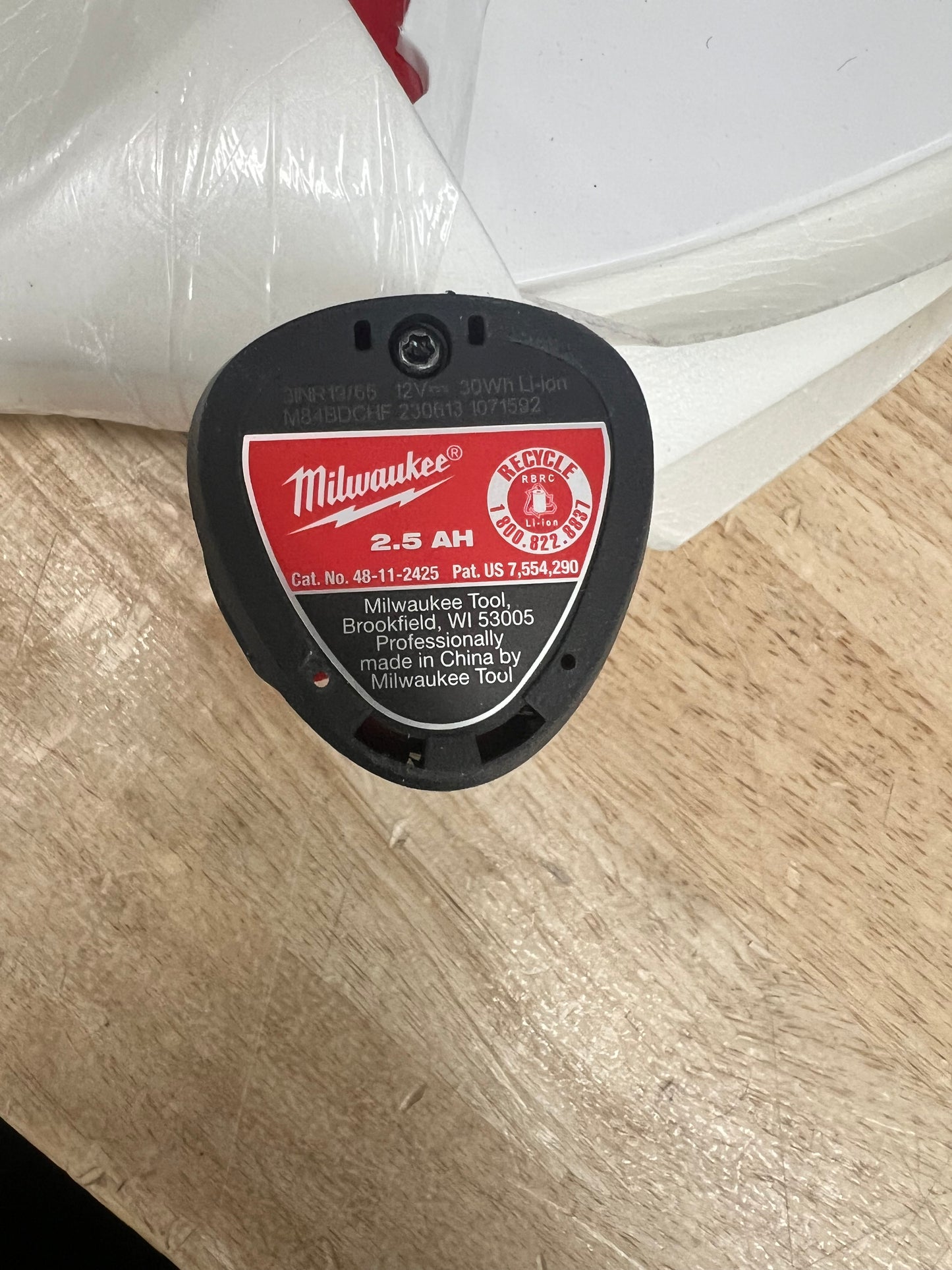 Milwaukee M12 Redlithum Battery Pack - CP2.5 (New)