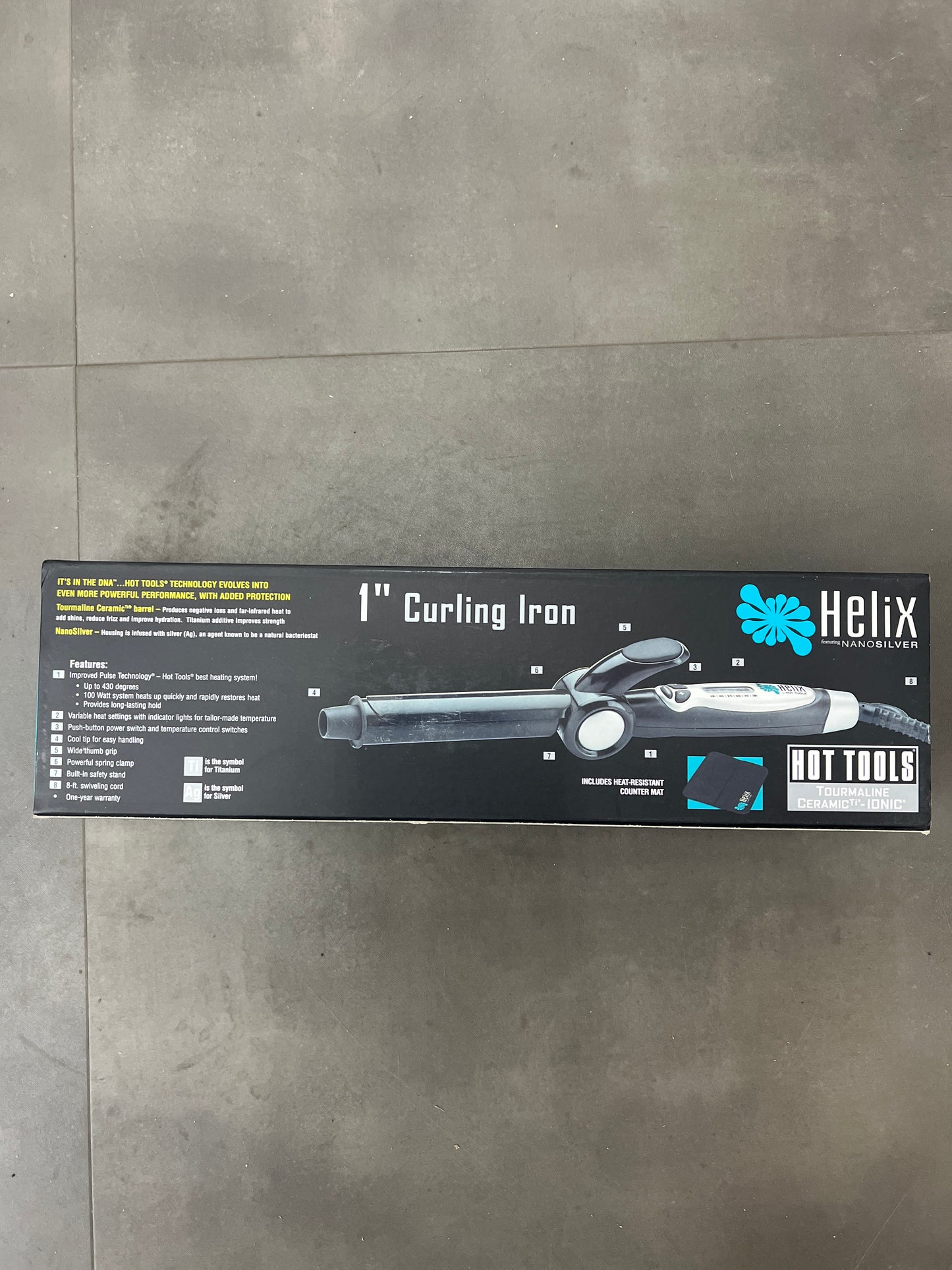 Hot Tools Model 2156 - Tourmaline Ceramic Ionic - 1 1/4 Curling Iron