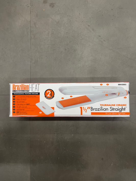 Brazilian Heat BBH3001 - Tourmaline Ceramic - 1” Brazilian Straight