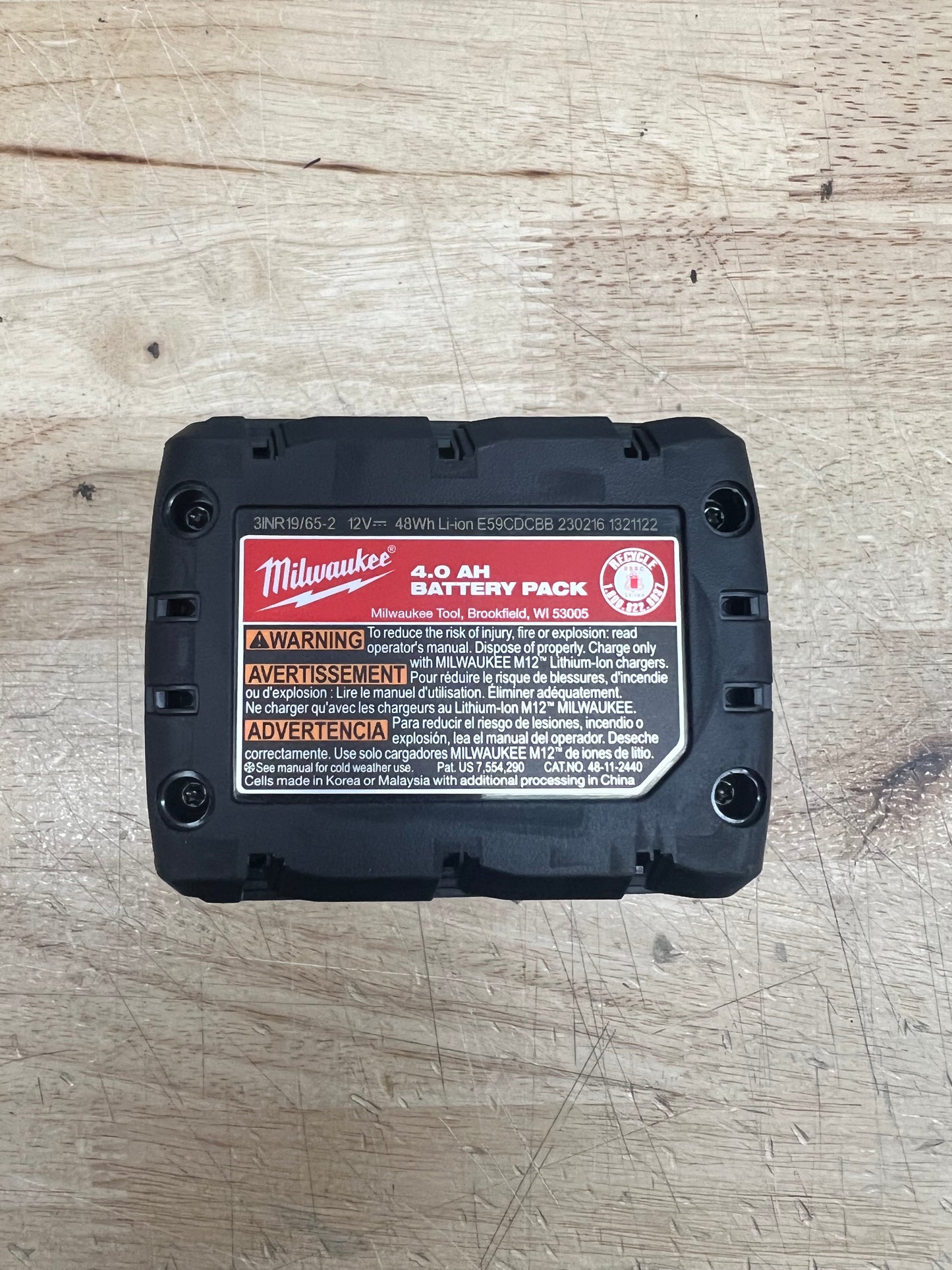 Milwaukee M12 Redlithum Battery Pack - XC4.0 (New)