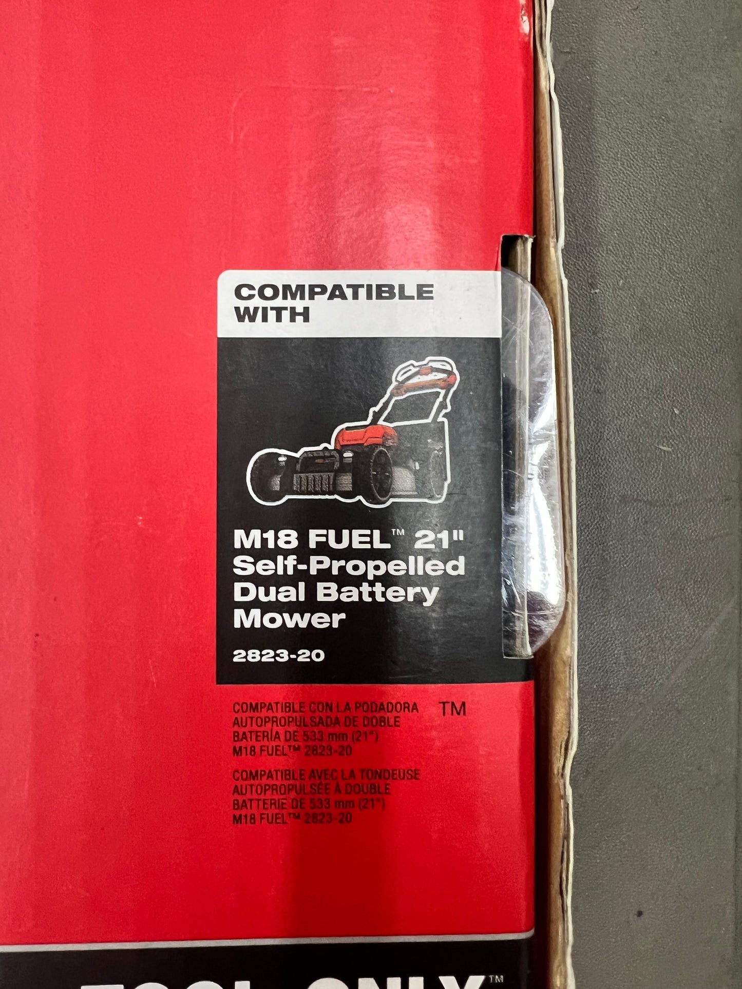 Milwaukee 21” Mower Cover - 49-16-2736 (New) - Compatible w/ M18 Fuel 21” Self-Propelled Dual Battery Mower
