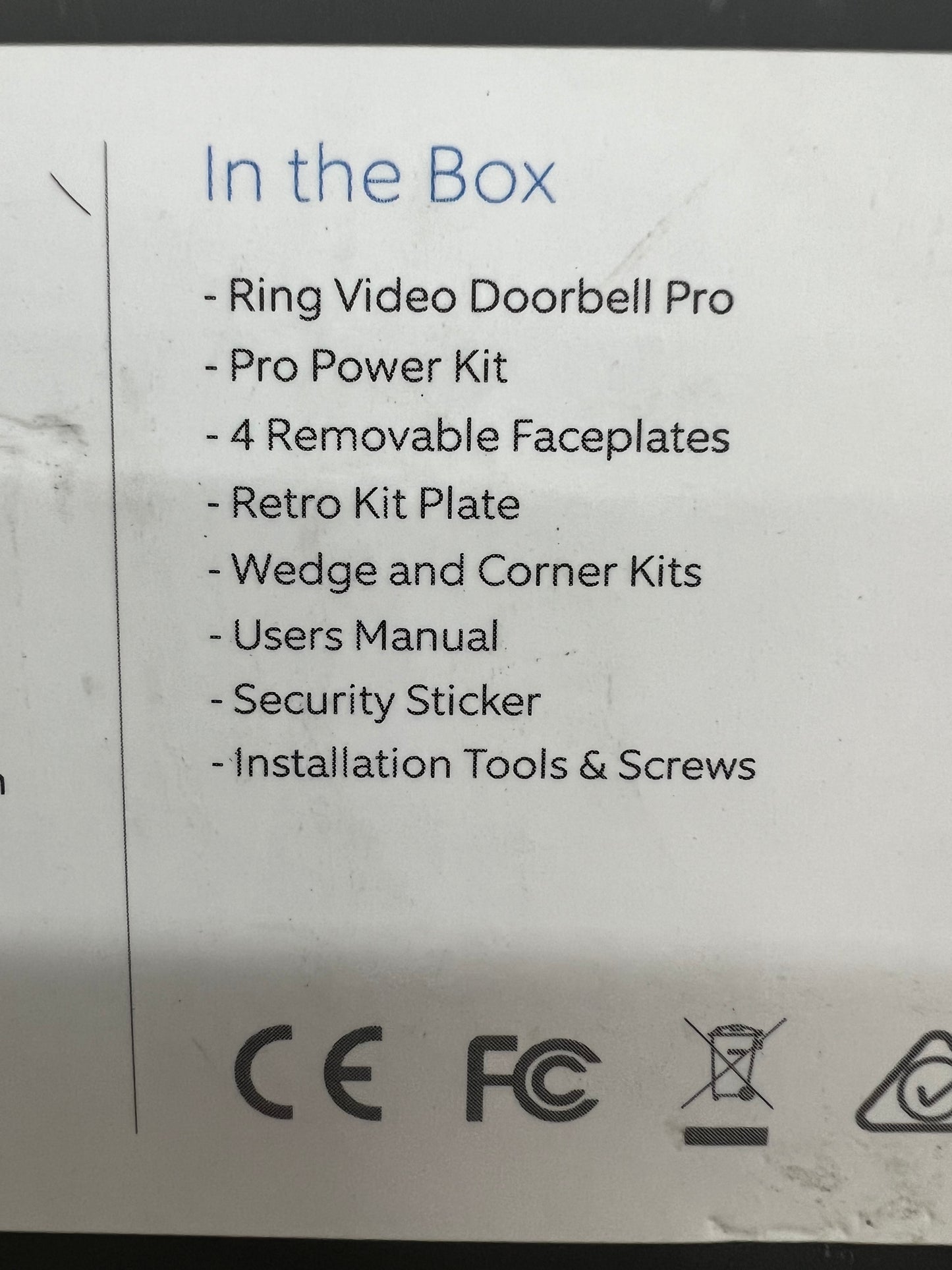 Ring Video Doorbell Pro - Hardwired (New)