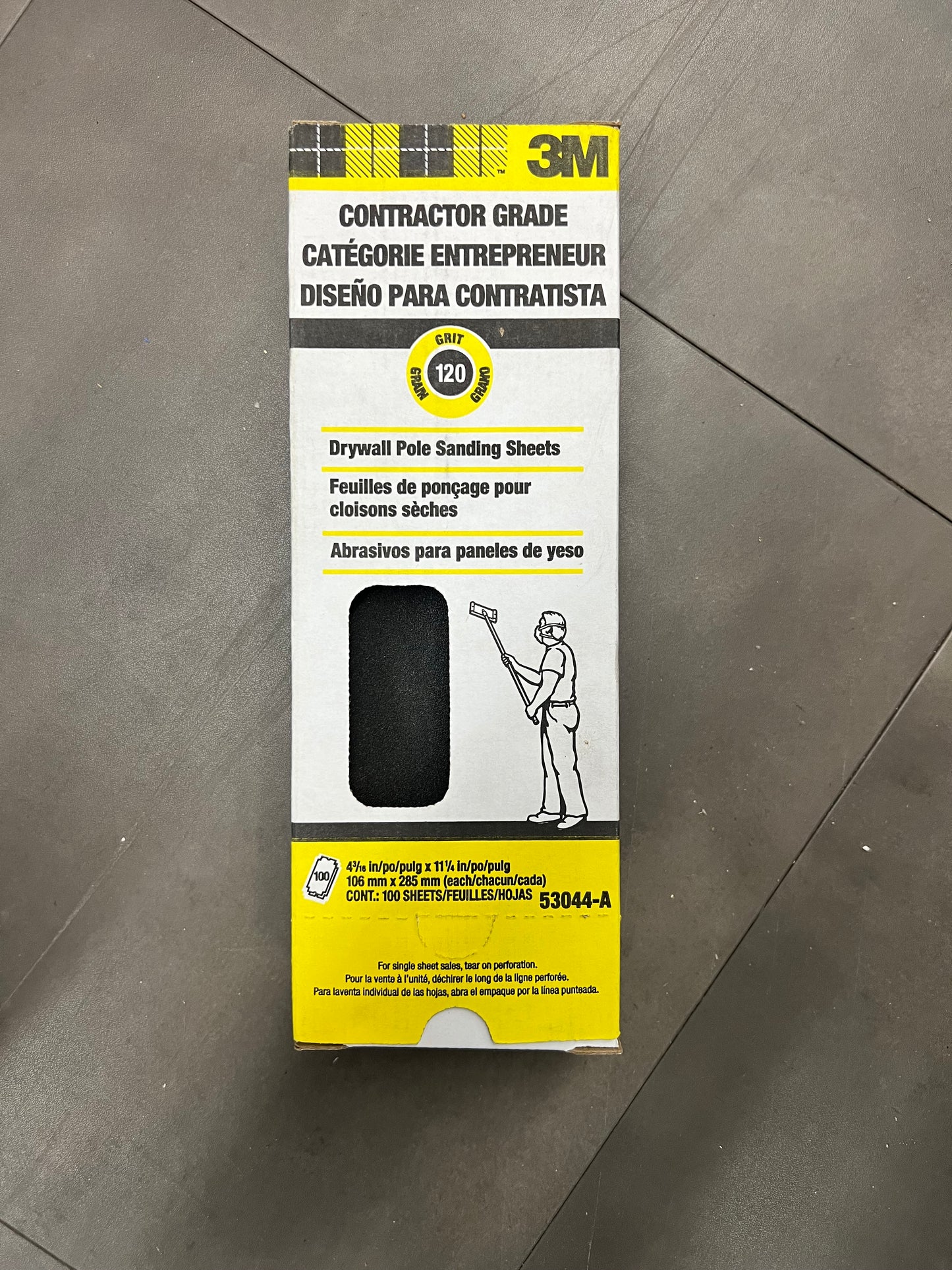 3M Contractor Grade 120 Grit Drywall Pole Sanding Sheets