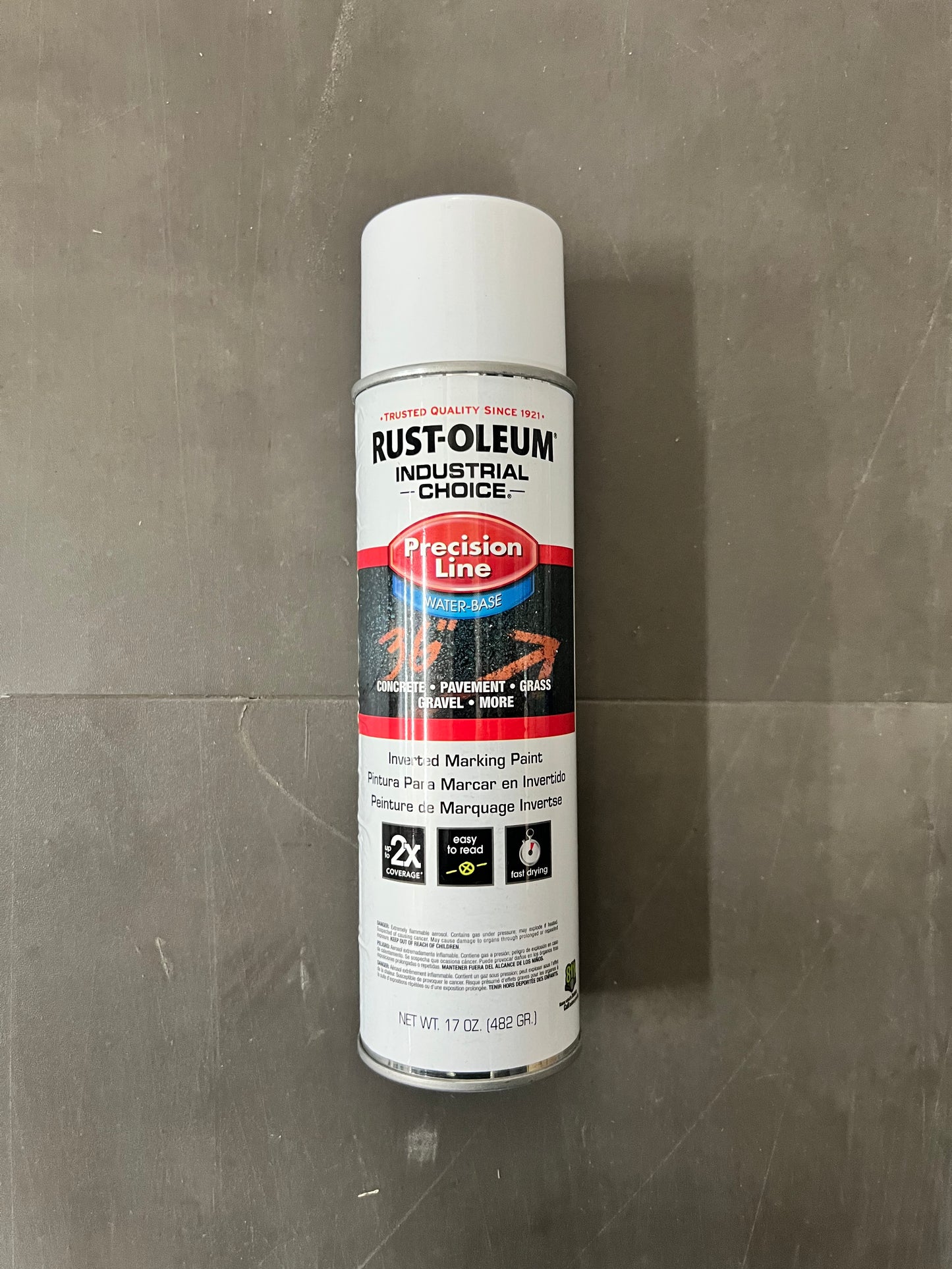 Rust-Oleum Precision Line Water-Base Inverted Marking Paint - White (New)