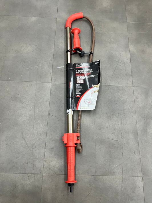 Ridgid 6’ Toilet Auger w/ Heavy-Duty Cable - 56658 (New)