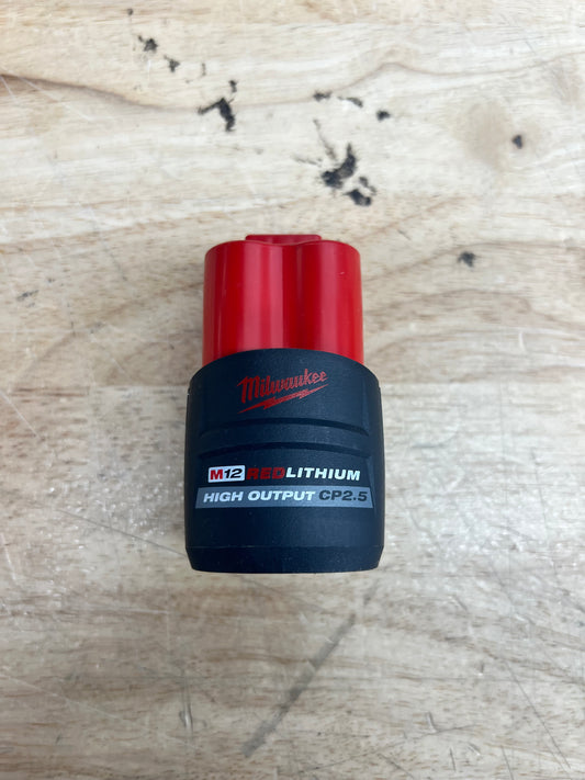 Milwaukee M12 Redlithum Battery Pack - CP2.5 (New)