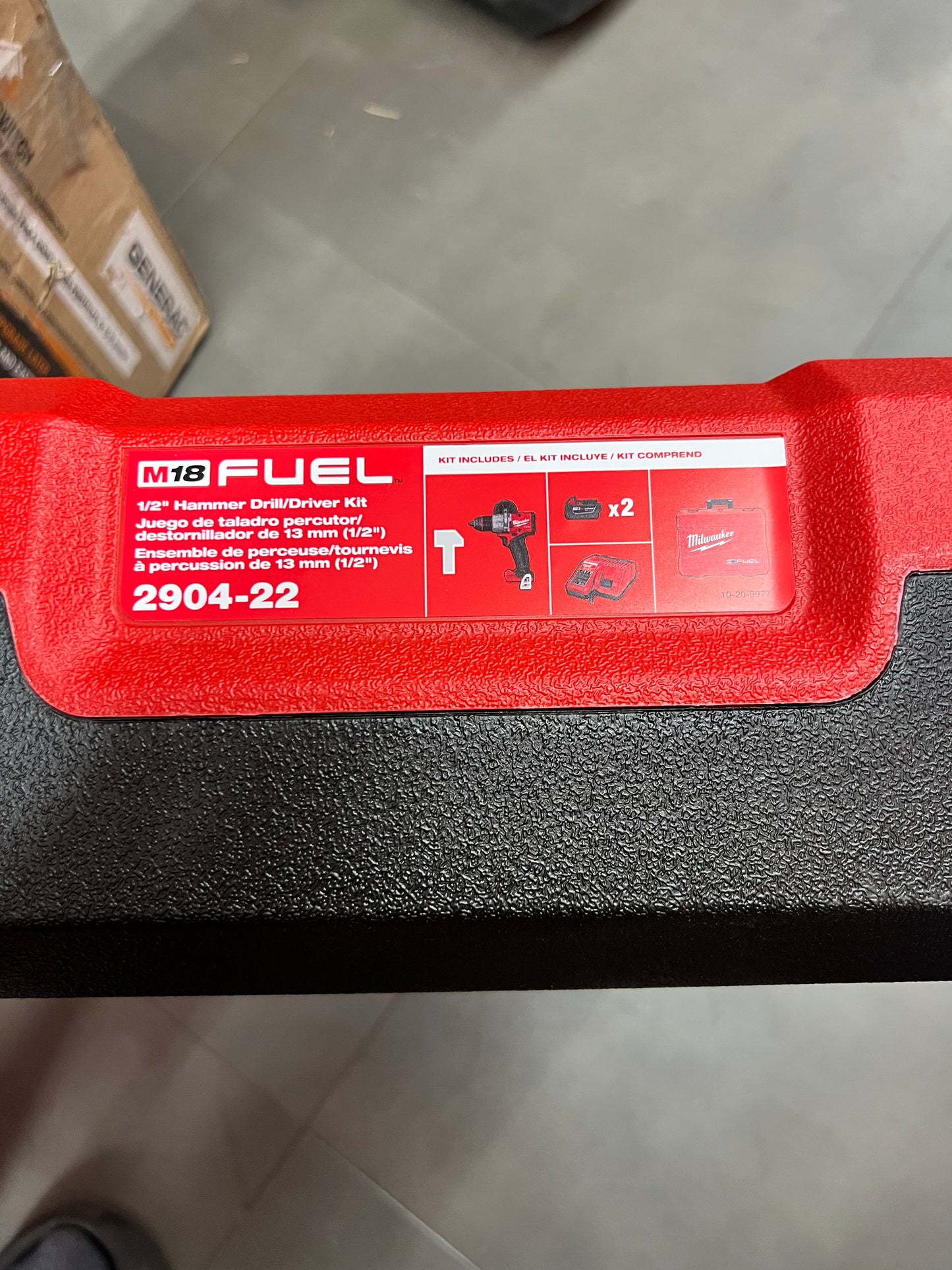 Milwaukee M18 Fuel 1/2” Hammer Drill/Driver Kit - 2904-22 (New)