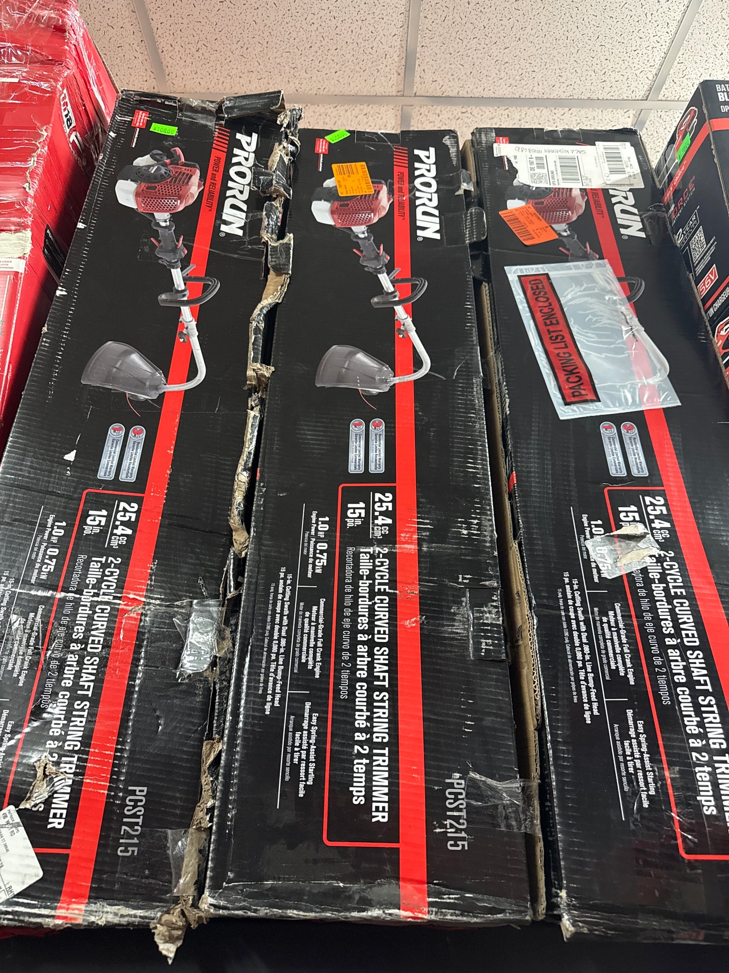 PRORUN 2 Cycle Curved Shaft String Trimmer - PCST215 *Pick Up Only*