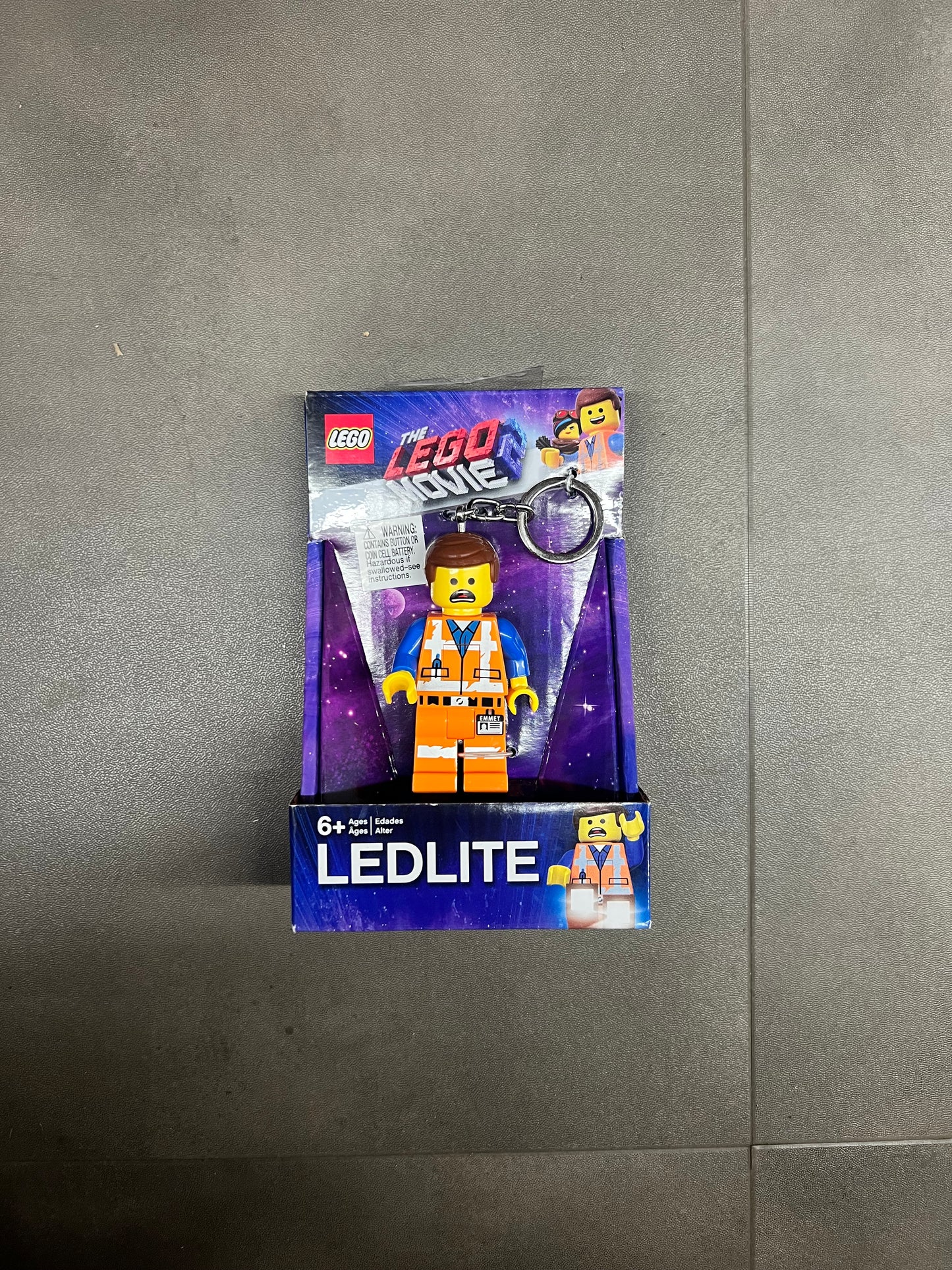 LEGO “The Lego Movie Emmet” LEDLITE KeyChain (New)