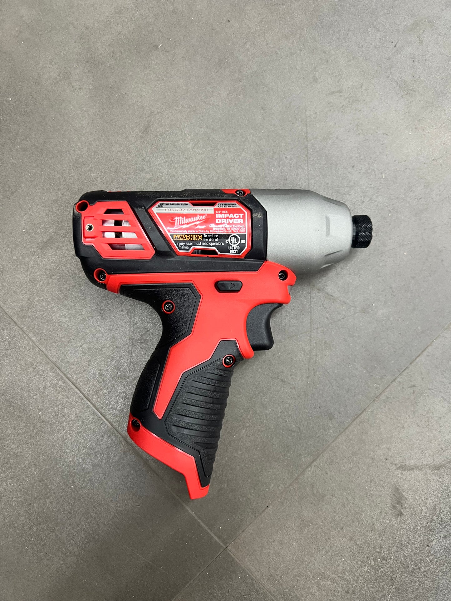 Milwaukee M12 1/4” Hex Impact Driver - 2462-20 (New)