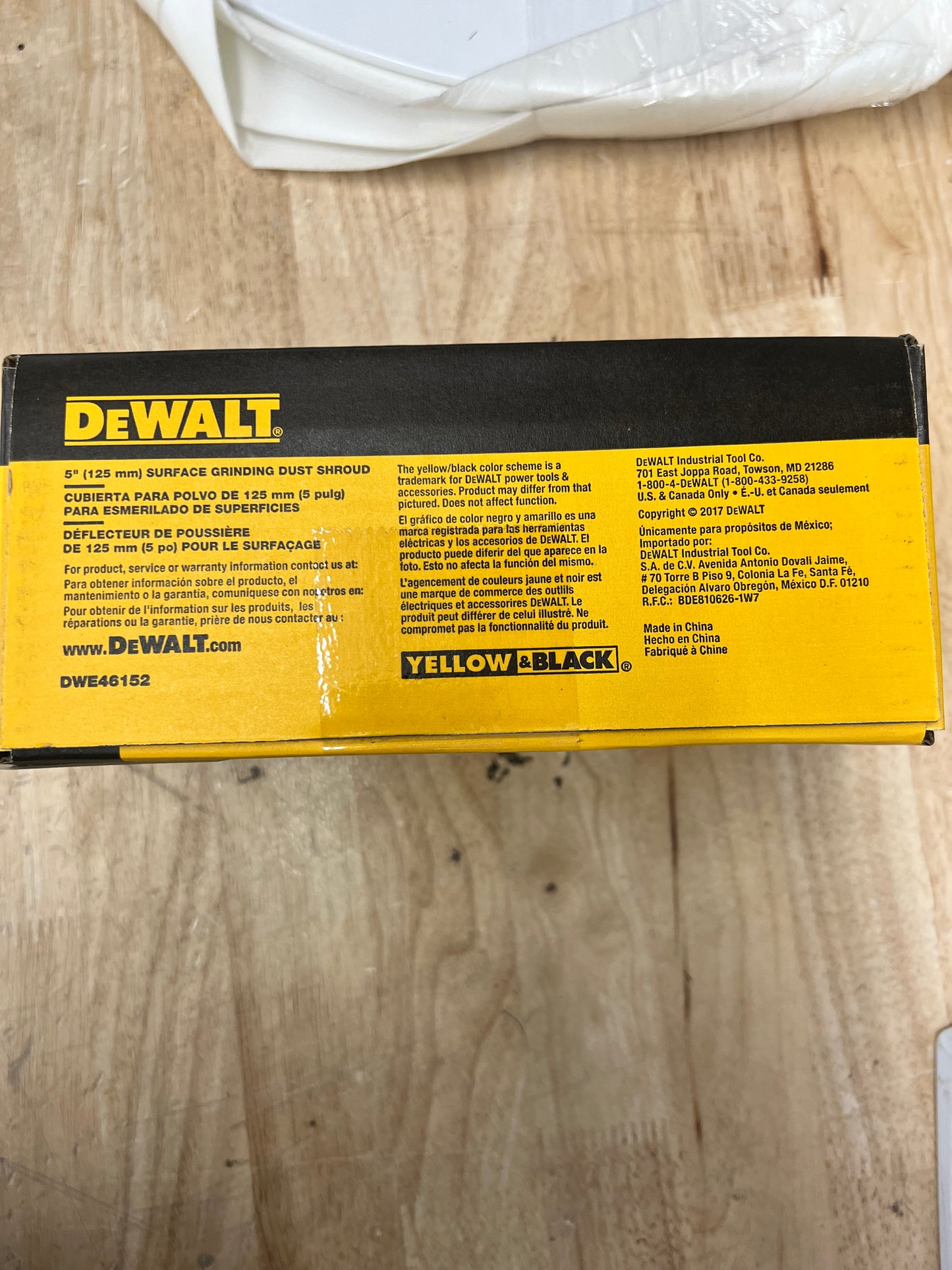 DeWalt 5” Surface Grinding Dust Shroud - DWE46152 (New)