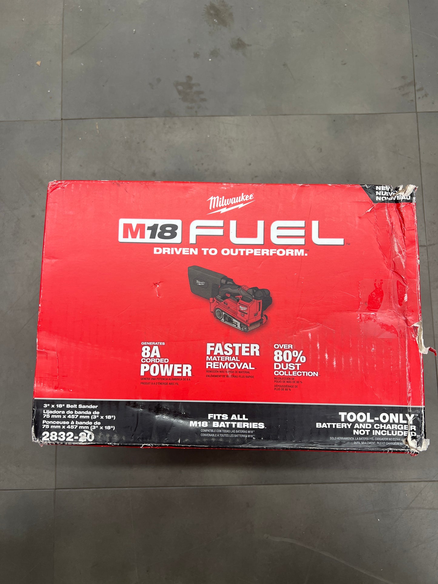 Milwaukee M18 FUEL 3" x 18" Belt Sander - Tool Only - 2832-20