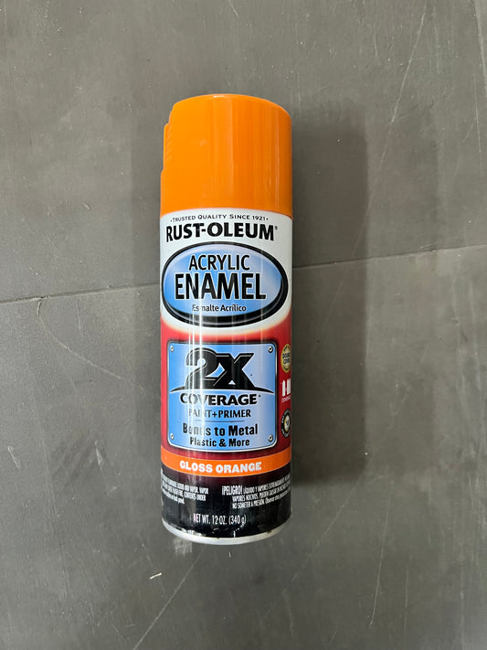 Rust-Oleum 2x Coverage Paint+Primer Acrylic Enamel - Gloss Orange (New)