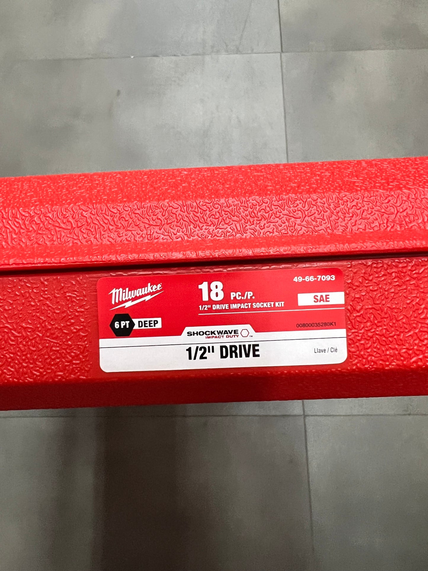 Milwaukee 18pc. 1/2” Drive Impact Socket Kit - 49-66-7093 (New)