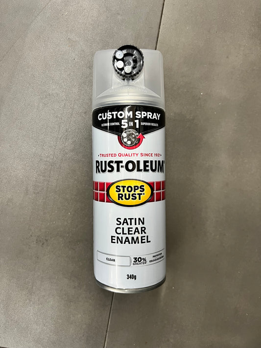 Rust-Oleum 5in1 Satin Clear Enamel - Clear (New)
