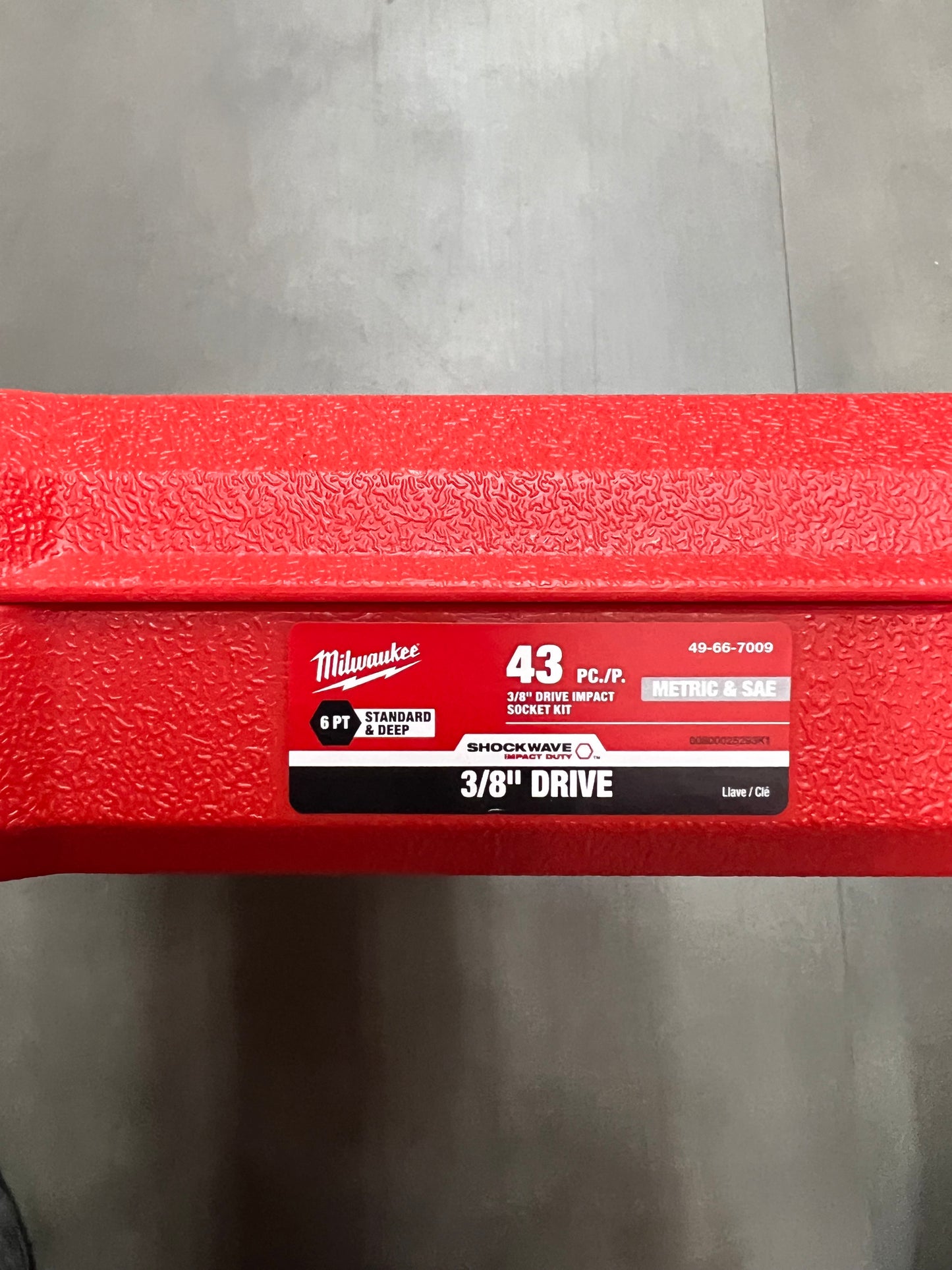 Milwaukee 43pc. 3/8” Drive Impact Socket Set - 49-66-7009 (New)