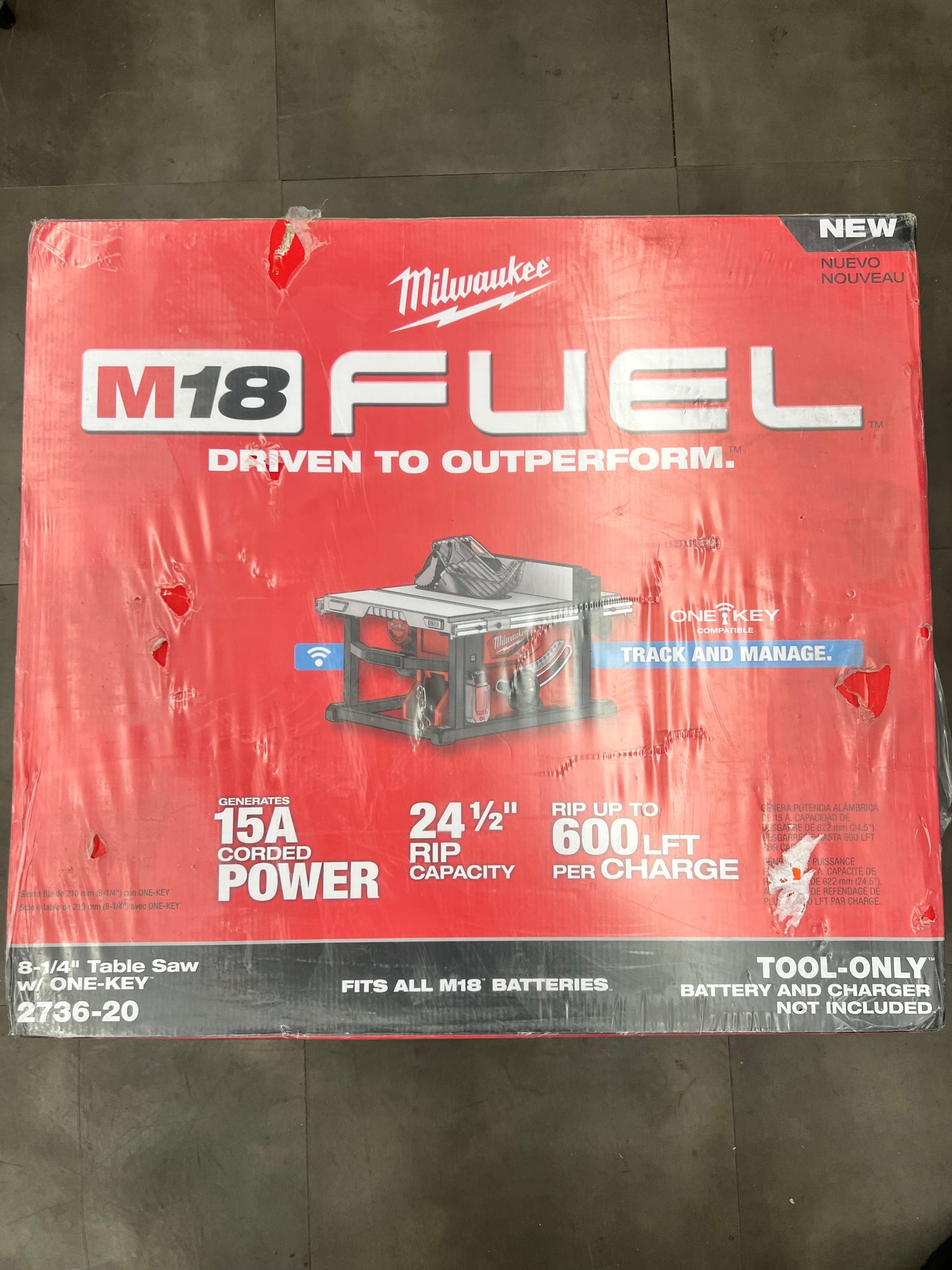 Milwaukee 8-1/4” Table Saw w/ One-Key - 2736-20 (New)