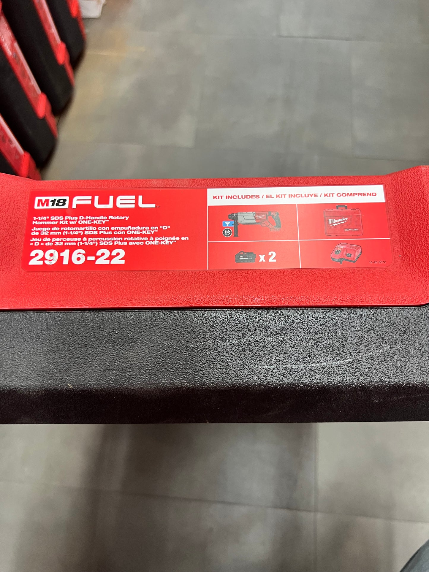 Milwaukee 1-1/4” SDS Plus D-Handle Rotary Hammer Kit w/ One-Key - 2916-22 (New)