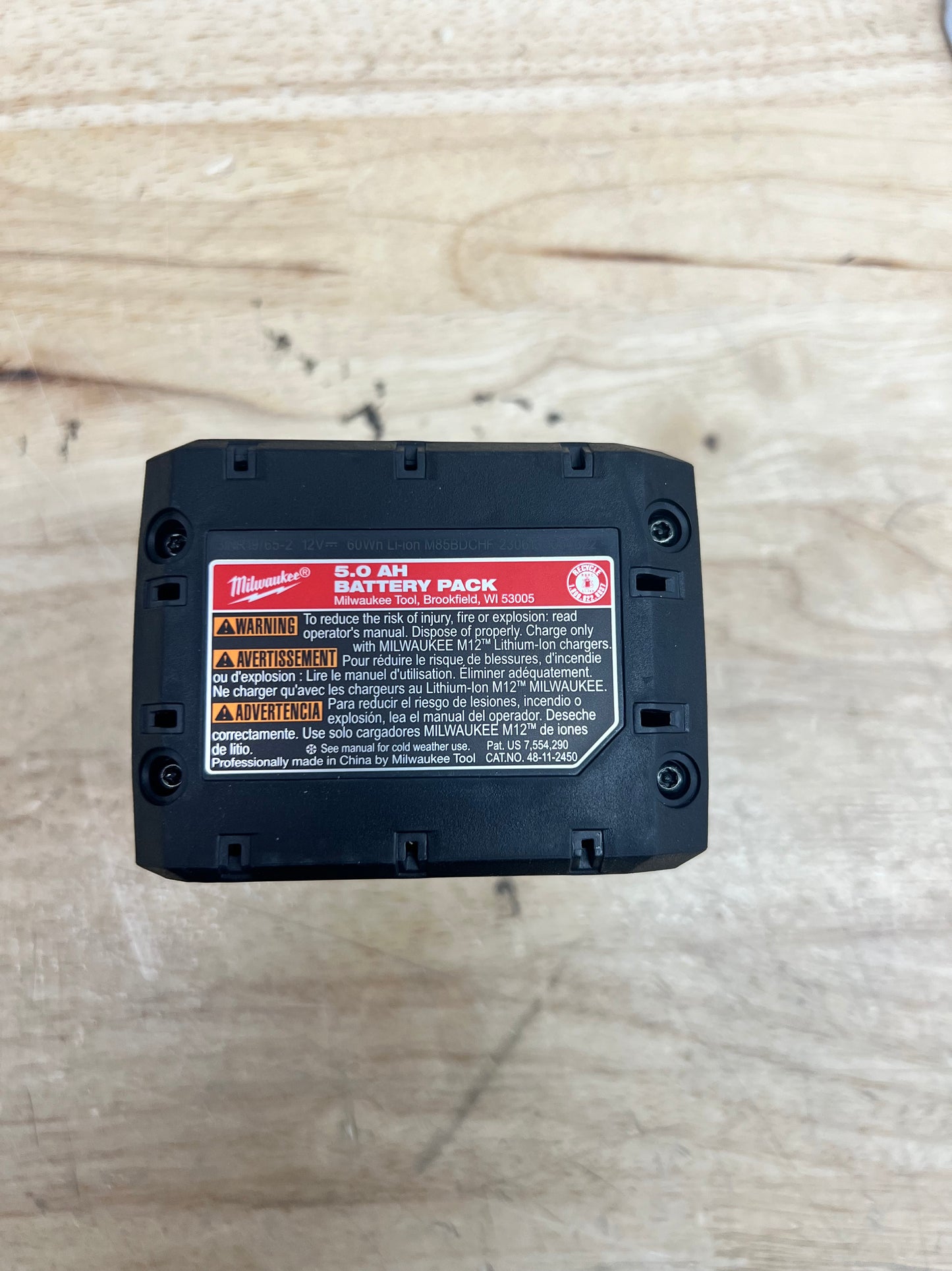 Milwaukee M12 Redlithum Battery Pack - XC5.0 (New)