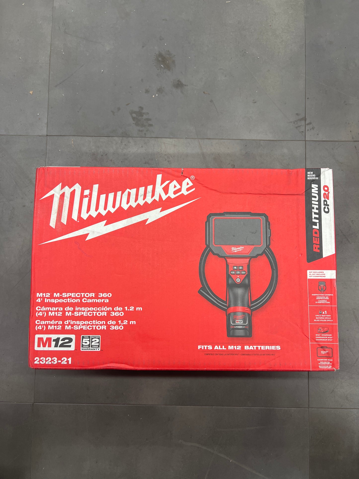 Milwaukee REDLITHIUM CP2.0 M12 M-SPECTOR 360 4' Inspection Camera - 2323-21
