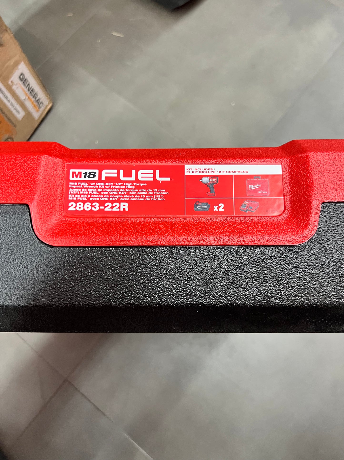 Milwaukee M18 Fuel w/ One-Key 1/2” High Torque Impact Wrench Kit w/ Friction Ring - 2863-22R (New)
