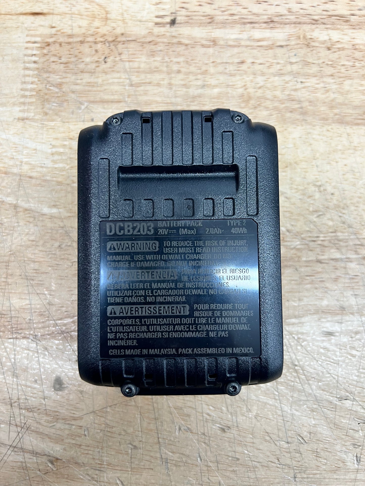 DeWalt 20V Max 2.0Ah Battery Pack - DCB203 (New)