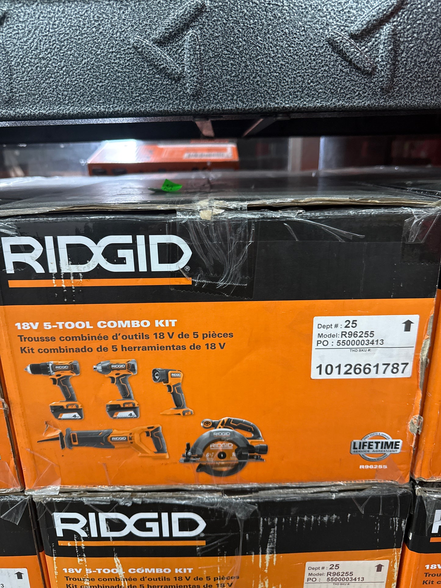 18V Cordless 5-Tool Combo Kit with (2) 4.0 Ah Batteries, Charger, Tool Bag - R96255