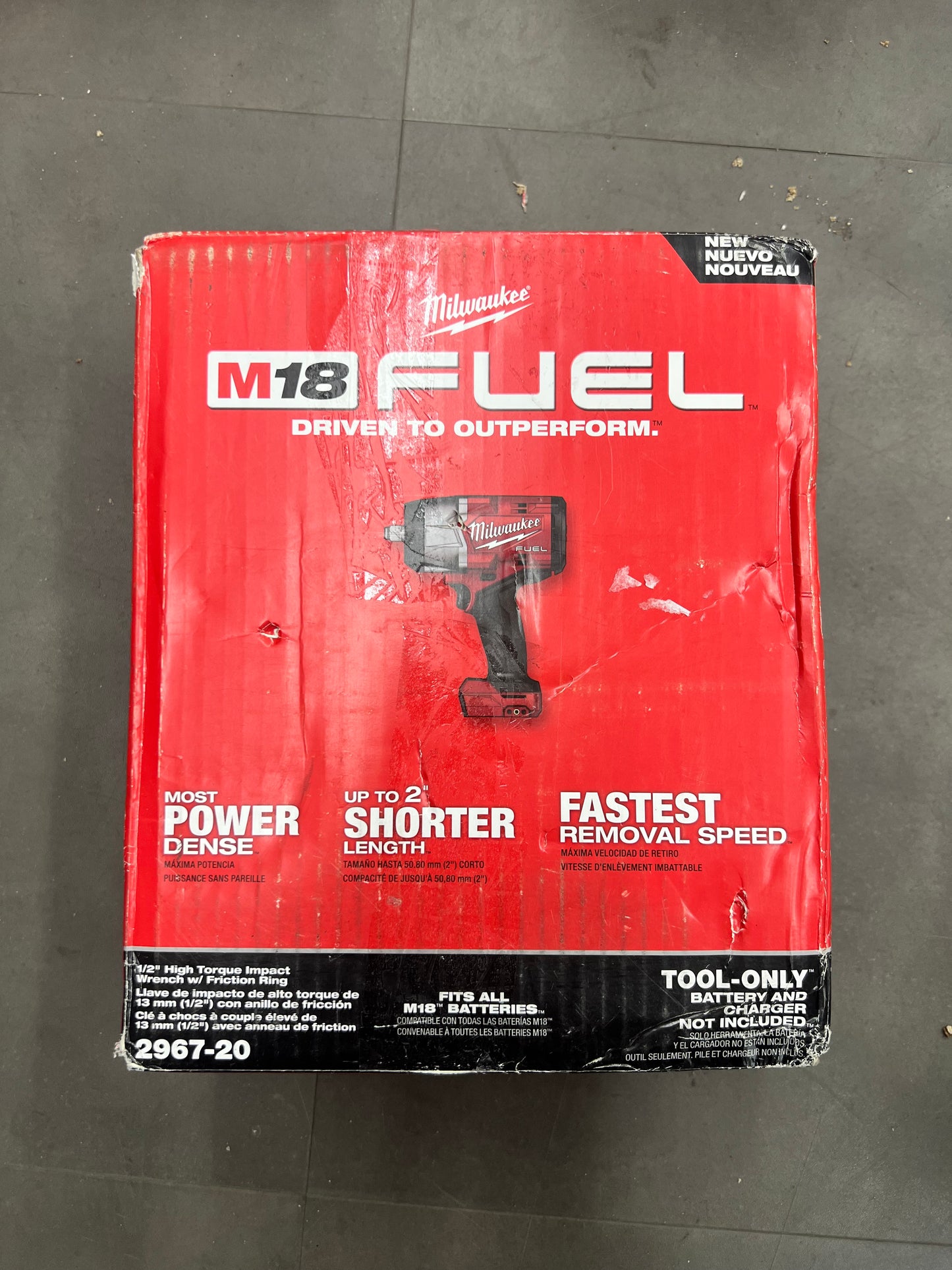 Milwaukee Fuel 1/2” High Torque Impact Wrench w/ Friction Ring - 2967-20 (New)