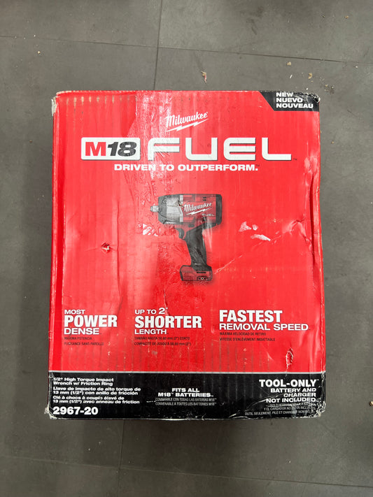 Milwaukee Fuel 1/2” High Torque Impact Wrench w/ Friction Ring - 2967-20 (New)