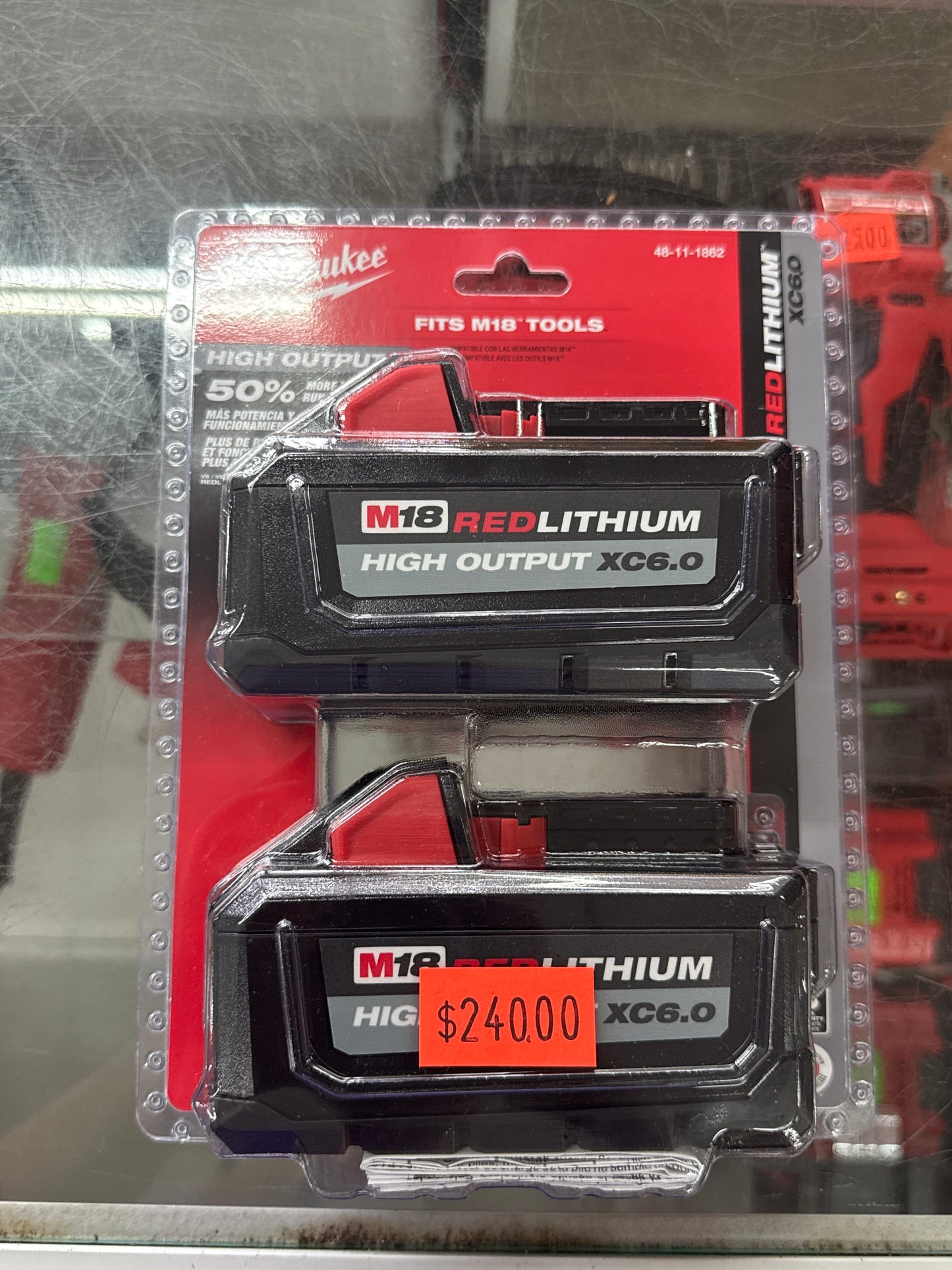 M18 18-Volt Lithium-Ion High Output 6.0Ah Battery Pack (2-Pack)