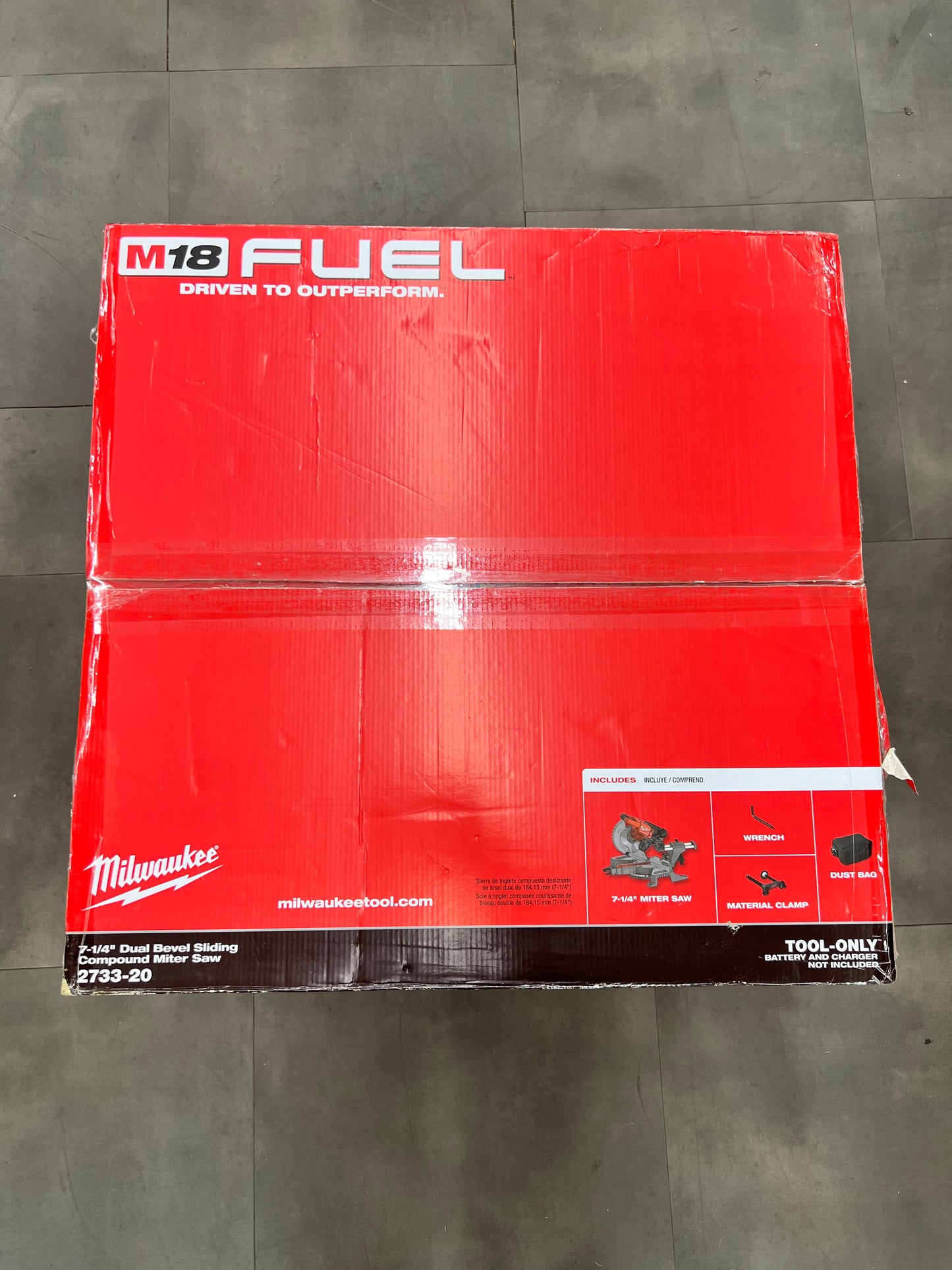 Milwaukee M18 Fuel 7-1/4” Dual Bevel Sliding Compound Miter Saw - 2733-20 (New)