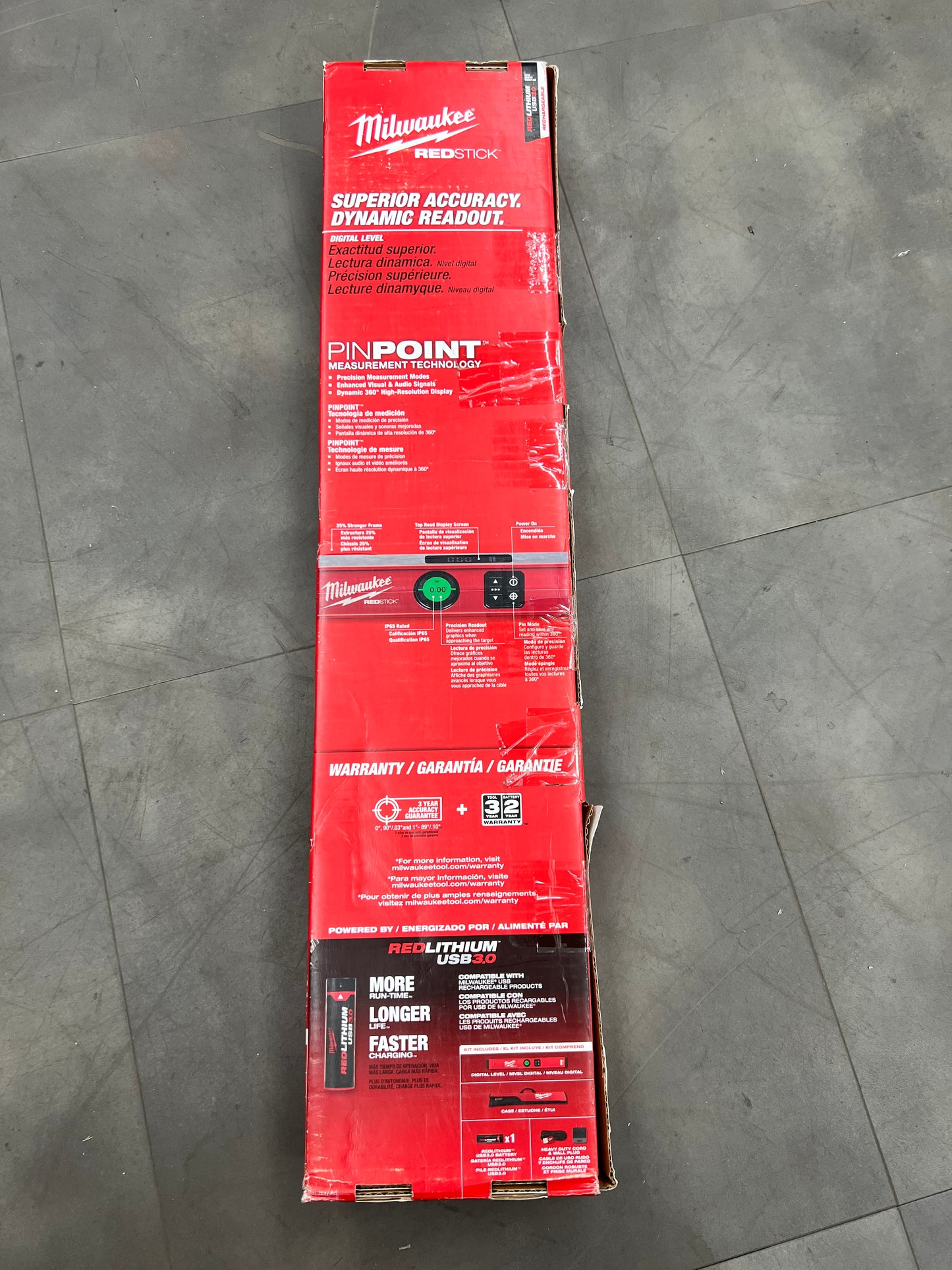 Milwaukee 24” REDSTICK Digital Level w/ Pinpoint Measurement Technology- MLDIG24 (New)