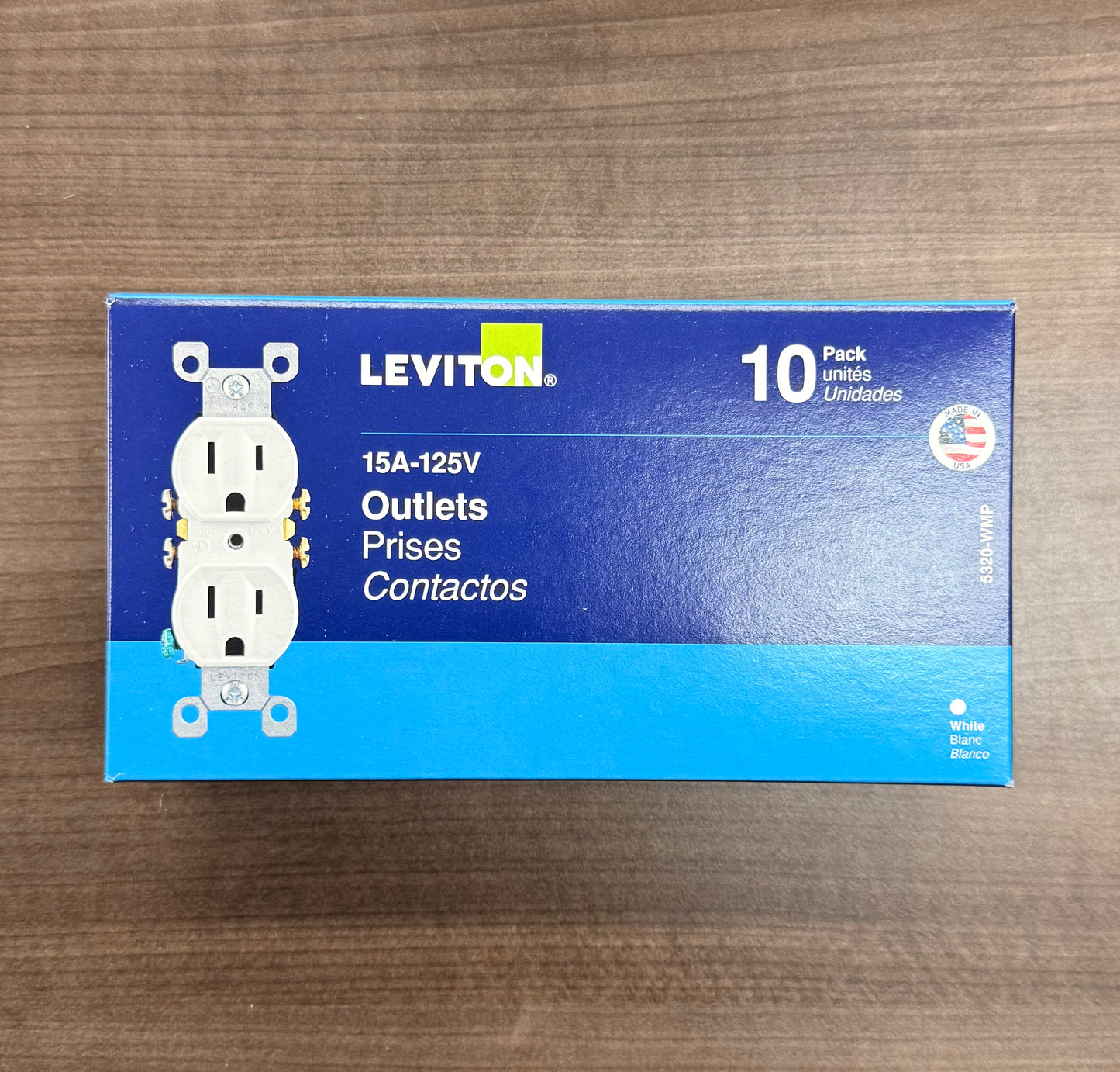 Leviton Outlets 10 Pack White