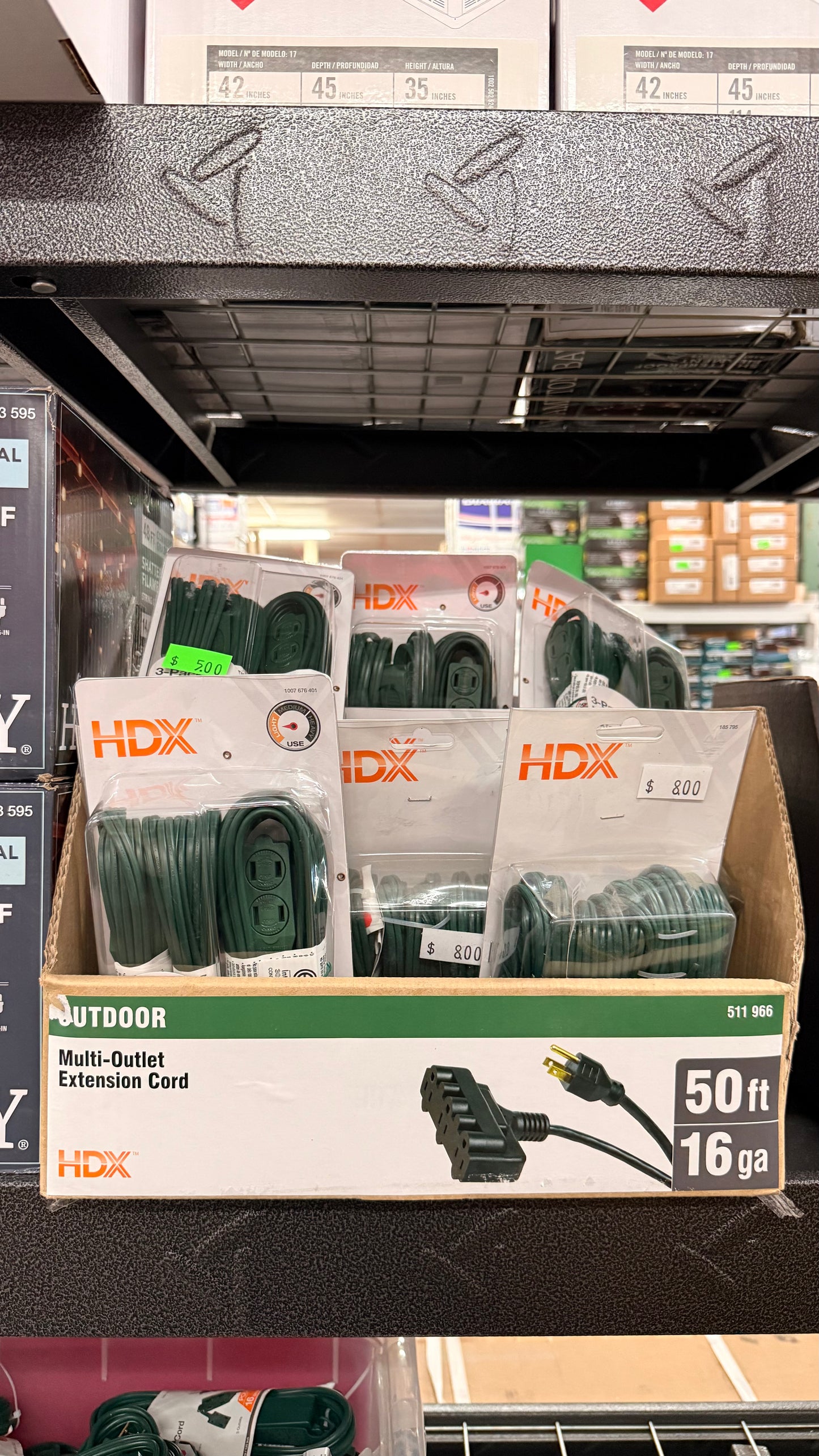 HDX 50ft Outdoor Multi-Outlet Extension Cord
