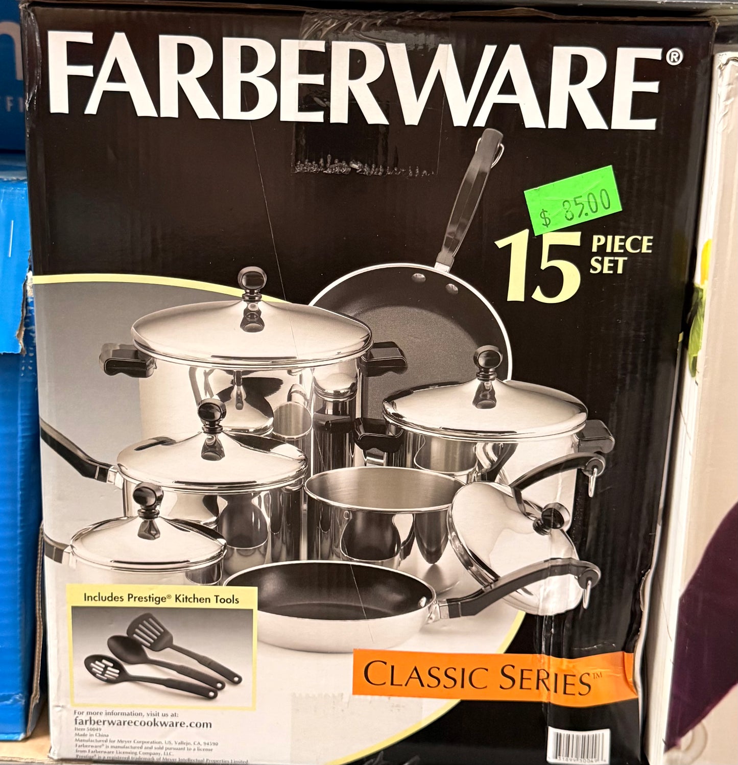 Farberware 15-Piece Pots and Pans Set Classic Series