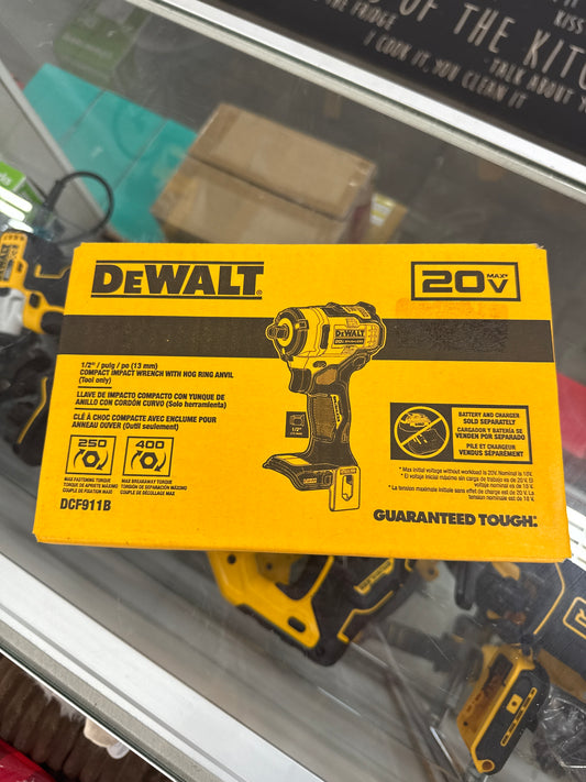 DEWALT 20-volt Max Variable Speed Brushless 1/2-in square Drive Cordless Impact Wrench (Battery Not Included and Charger Not Included)